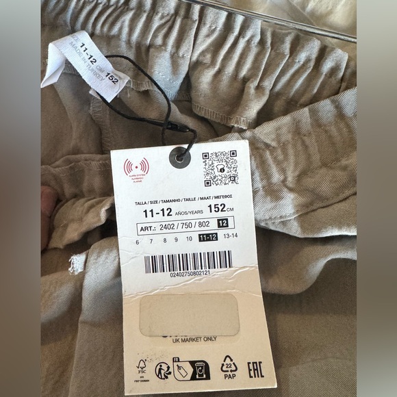 NWT Zara Girls Flowy Cargo Pants - Picture 10 of 10